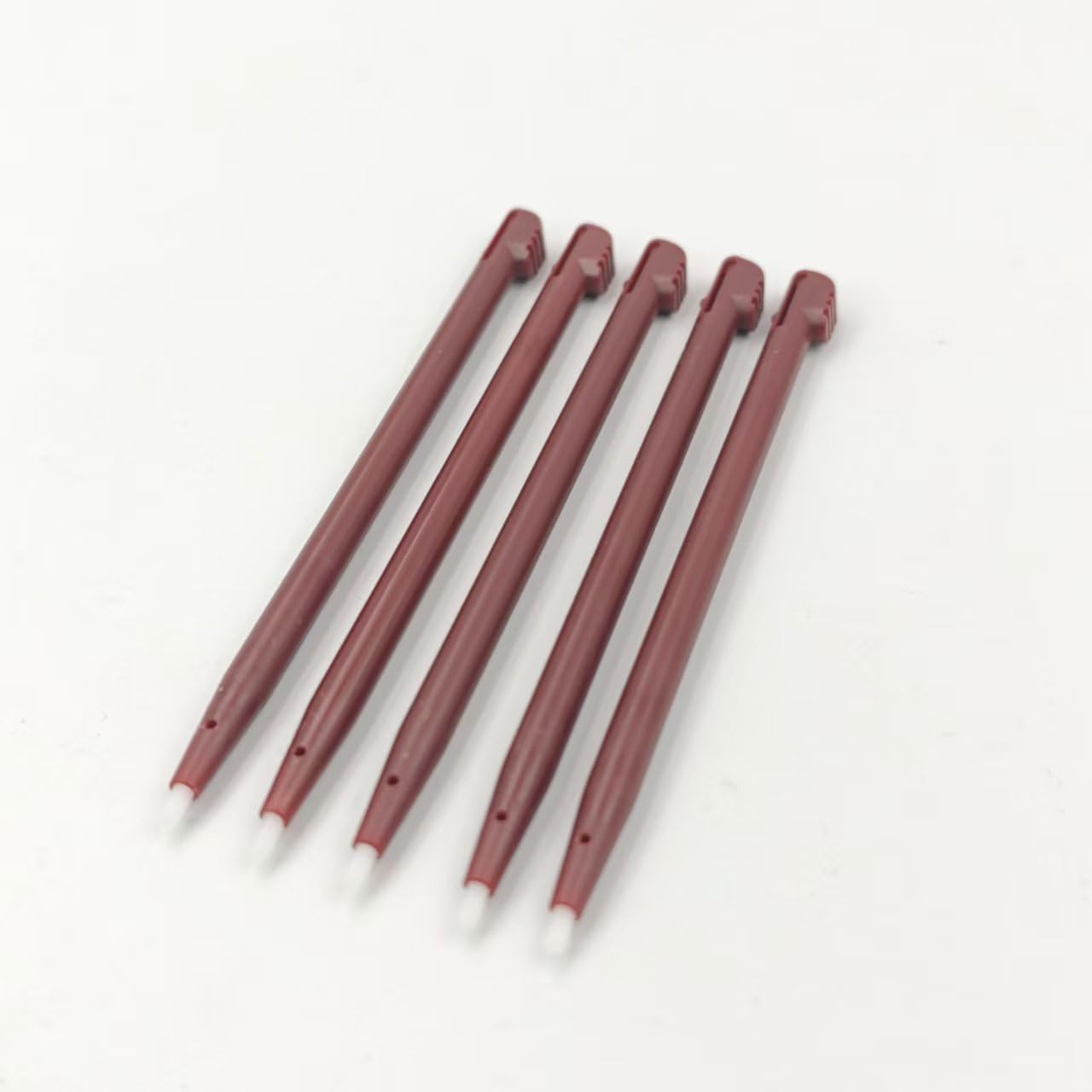 5pcs Plastic Touch Stylus Pen Replacement for Nintend DSi XL LL DSiLL NDSiXL Plastic Touchpen Pencil (5pcs Wine Red)