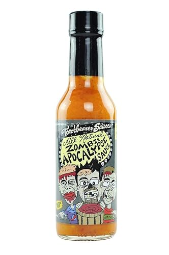 Torchbearer Sauces Juego de paquetes de salsa picante 5 onzas cada uno apocalipsis zombi segadora de ajo e hijo de zombi
