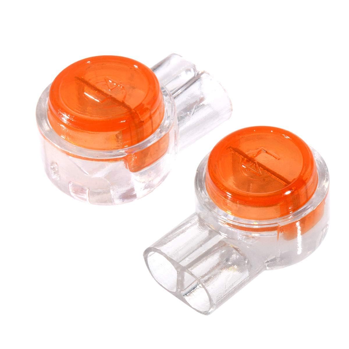 25pcs UY Butt 2 Wire Single Flake Gel Splice Crimp Connector Waterproof Orange Clear Twin Blade 2 Wire Gel Filled Crimp Connector (B0D8T1L73Y) Amazon Price History, Amazon Price Tracker