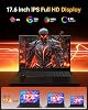 Laptop 17.6" i3-10100Y, 16GB RAM 256 SSD, Pantalla FHD 100% sRGB | Teclado Retroiluminado, Type-C, 2 canales RAM, WiFi-6, 7000mAh, Carga Rápida, HDMI, Windows 11, Negro Mate 4