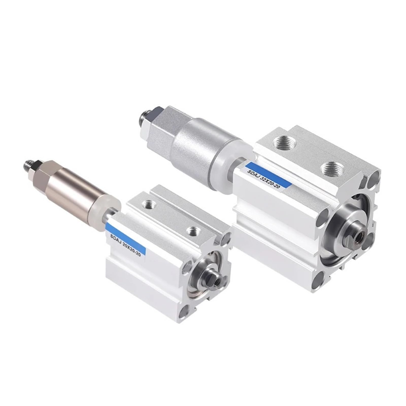 Cylindre pneumatique compact SDAJ50x50-30-S à double effet alu