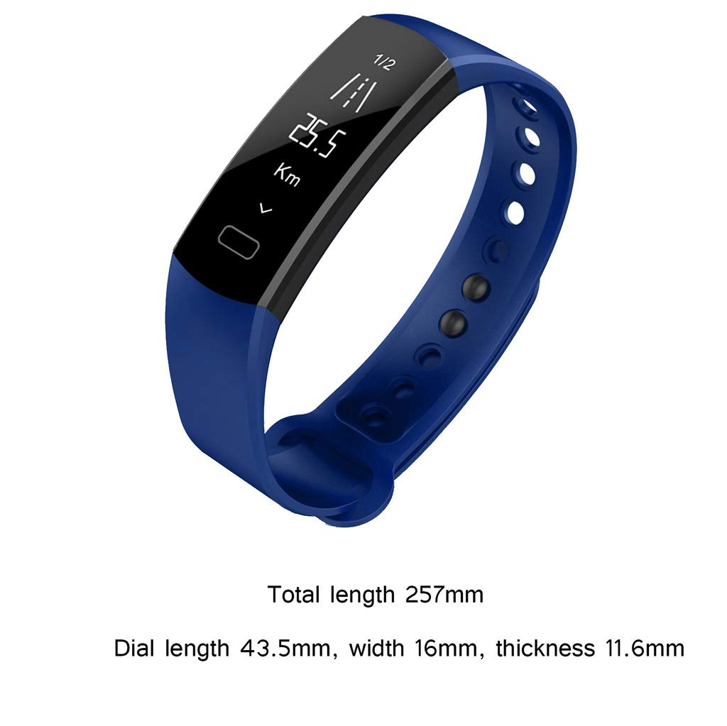 Activity Tracker Impermeable, Fitness Trackers, Fitness Watch Pulsera Deportiva con Registro De Actividad Y Contador De Calorías, Recordatorio Sedentario