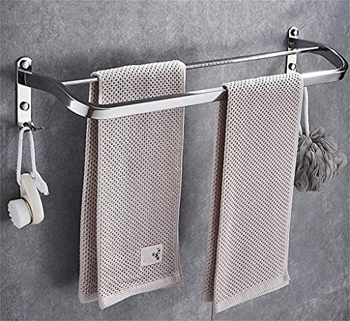 Porte-serviettes moderne à double barre en acier inoxydable - 4
