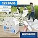 Reli. 40 to 45 Gallon Trash Bags Heavy Duty | 125 Trash Bags with Ties | Super Sizeable, Clear, Serious Garbage Cleanup