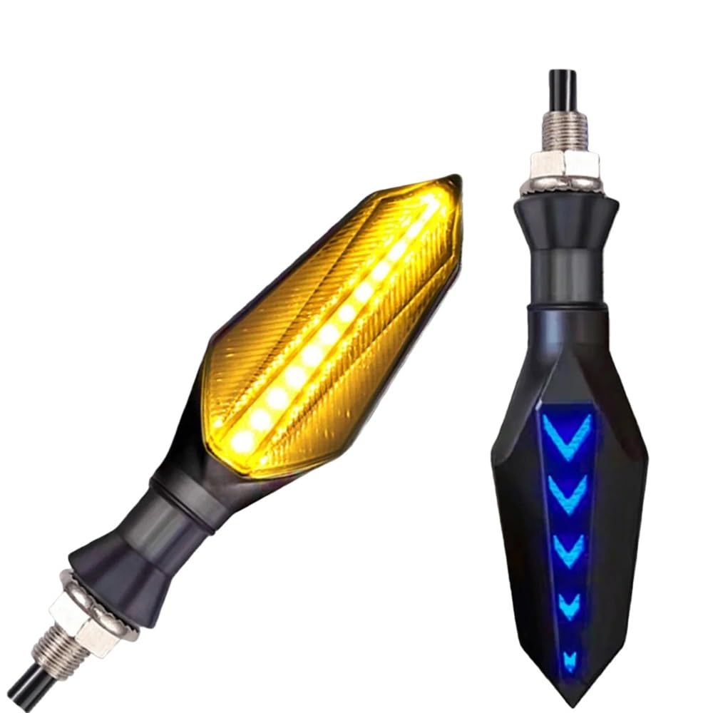 Intermitentes universales para motocicleta con luces de parada traseras ámbar pack de 2 7