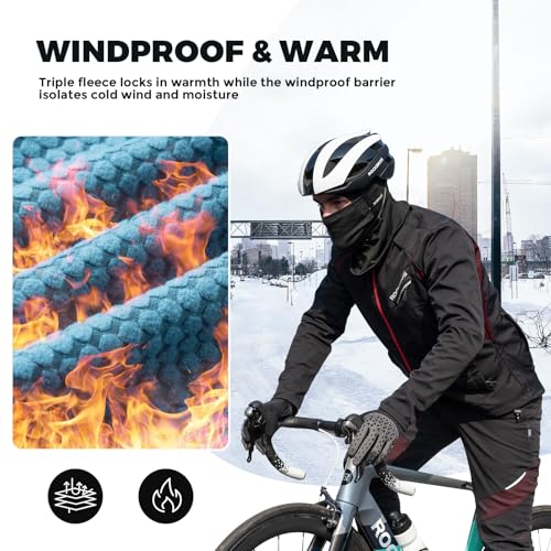 ROCKBROS Winter Cycling Pants Windproof 3-Layer