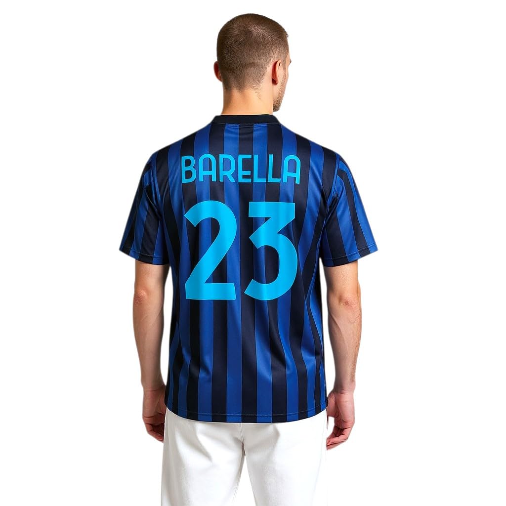 Generico Kit Maglia Neroazzurra Barella 23 Pantaloncini e Calzettoni, Replica Ufficiale 2025/2026, Adulto Ragazzo e Bambino