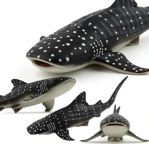 Image of SmilerSmile 10.6 inch Whale Shark Figurine Plastic Sea Creature Toy for Toddlers