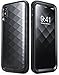 iPhone XS Case, iPhone X Case, Clayco [Hera Series] Full-body Rugged Case with Built-in Screen Protector for Apple iPhone XS 2018/iPhone X 2017 Release (Black)