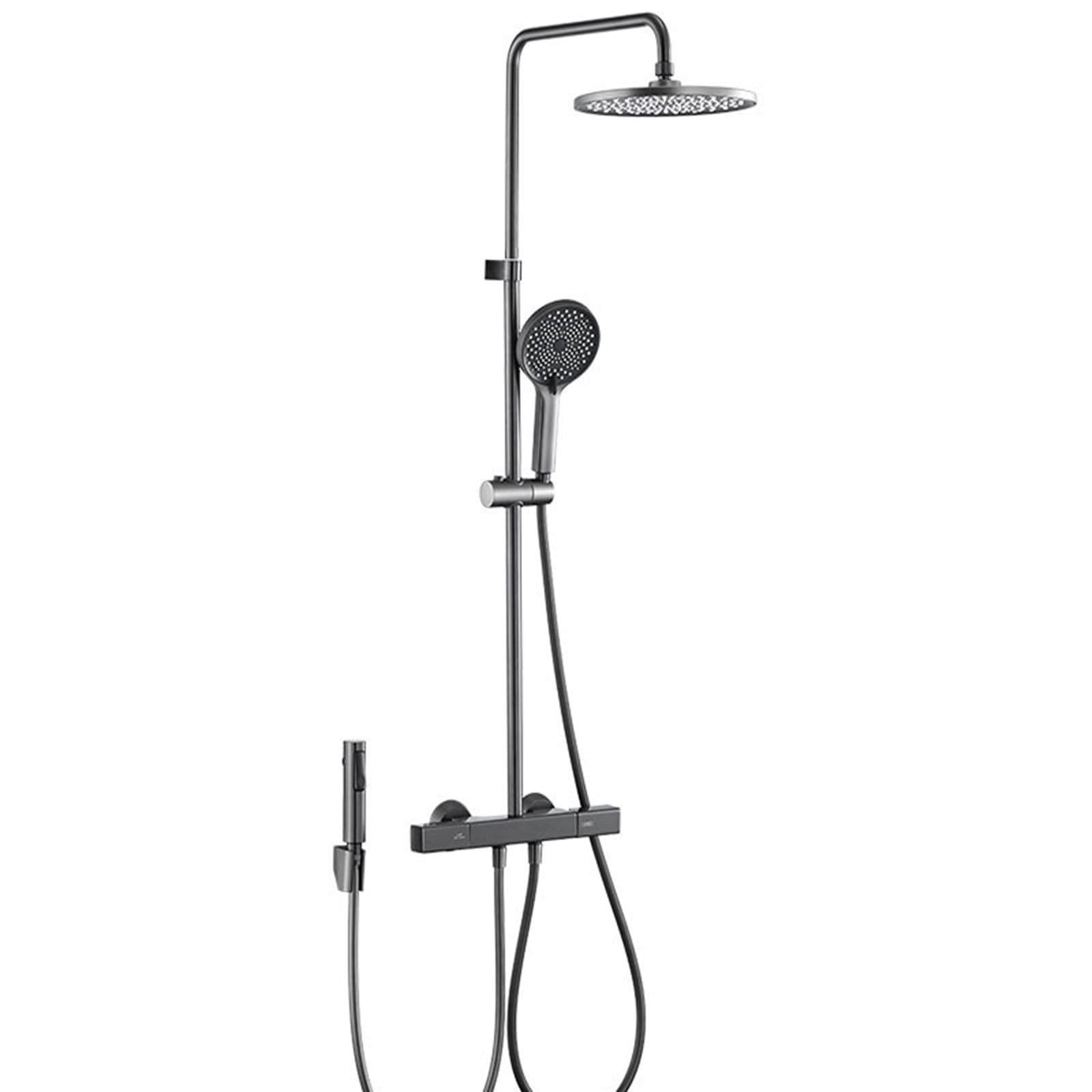 Douche à eau avec hauteur réglable grand spray blanc en cuivre