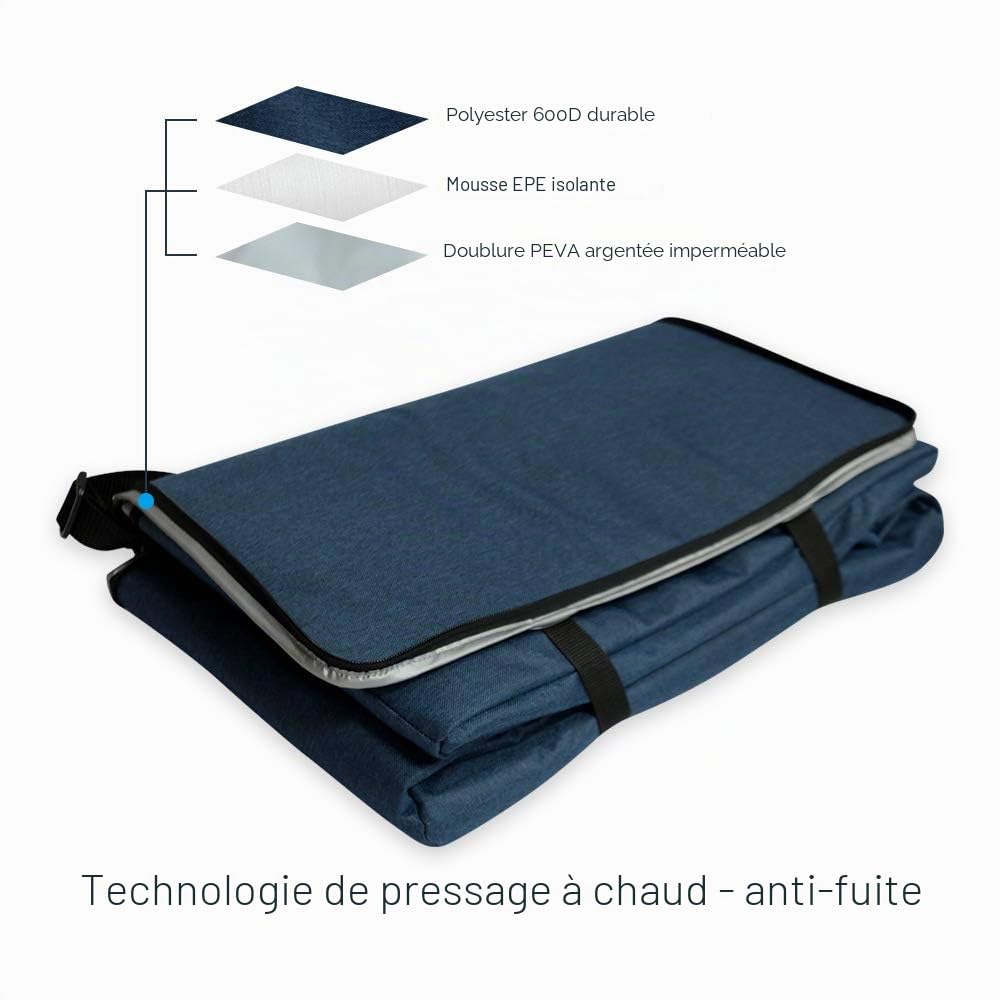 58L Extra-large sac isotherme, glacière souple pour Uber Eats