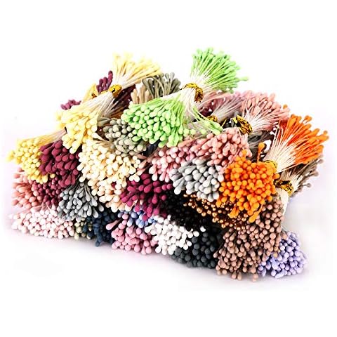 PLLO Stamens, Artificial Flower Random Color Floral Stamen, DIY for Decoration Crafting Cover
