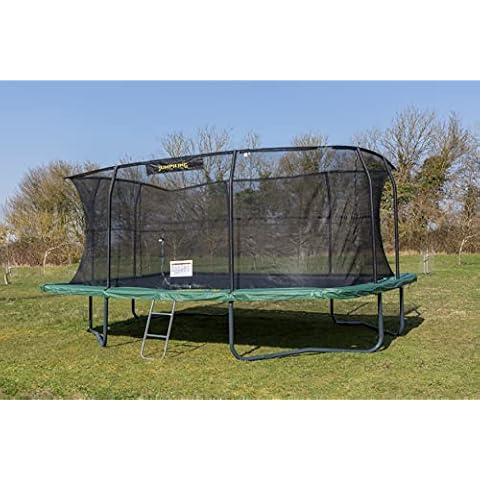 JumpKing Rechteckiges Trampolin mit Gehäuse Cover
