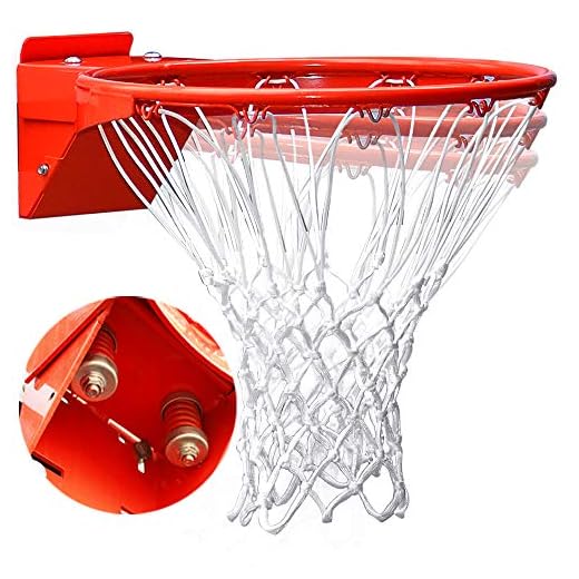 ProSlam Professional 180º Heavy Duty Breakaway Basketball Rim,18 inch Double Spring Flex Rim Goal Replacement Fits 5"x5" , 5"x4" , 4"x3",5"x3" Hole Pattern Backboard