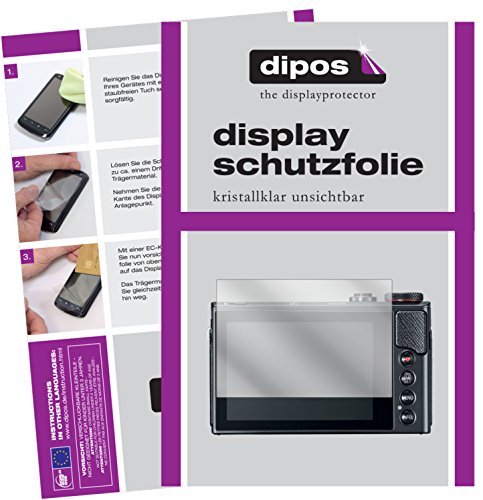 Preisvergleich Produktbild dipos I 6X Schutzfolie klar kompatibel mit Canon PowerShot G9 X Mark II Folie Displayschutzfolie
