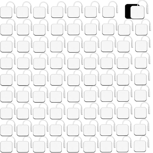 Image of SM Electrodes Pads 80PCS TENS Unit Replacement Pads TENS Pads TENS Unit Pads Reusable Adhesive TENS Pads Replacement 2x2 inch Compatible with AUVON TENS, TENS 7000 Replacement Pads Wholesale