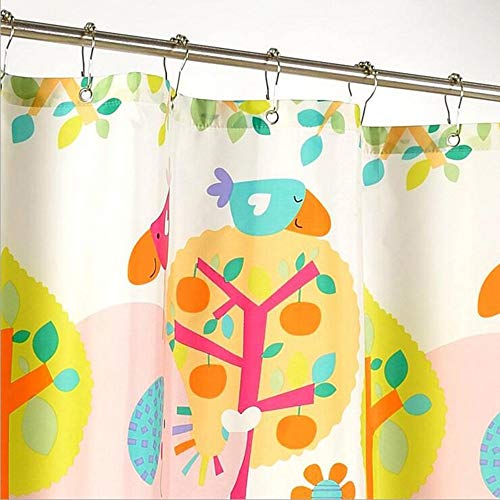 Rideau de séparation de salle de bains 180x180 cm imperméable imprimé zoo forêt