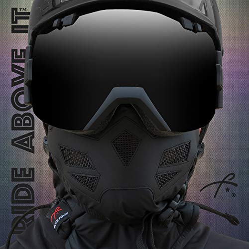Half Face Mask For Cold Winter Weather. Use This Half Balaclava For Snowboarding, Ski, Motorcycle. (Many Colors)(Bandana- Bw) #TOP6
