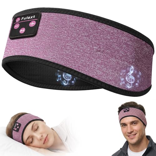 Image of Sleep Headphones Headband Wireless Bluetooth 5.4 - Soft, Breathable, Ultra-Thin Speakers for Side Sleepers, Workout, Airplane Travel, Relaxation