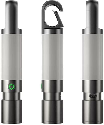 Miniatura 2 de poyoelf Linterna LED Zoomable con luz lateral COB con gancho magnético, linterna pequeña recargable EDC, impermeable, linterna táctica portátil de