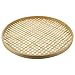 Cabilock Bambus Sieb Korb Bambus Sieb Hand- Woven Trocknen Bambus Korb Obst Und Gemüse Lagerung Lebensmittel Flache Flachen Korb (30CM)