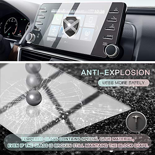 Image of CDEFG Car Screen Protector Center Control Navigation Touchscreen Protector for 2018-2021 2022 Accord Sport EX EX-L Touring, Tempered Glass HD Scratch Resistance (8-inch Clear)