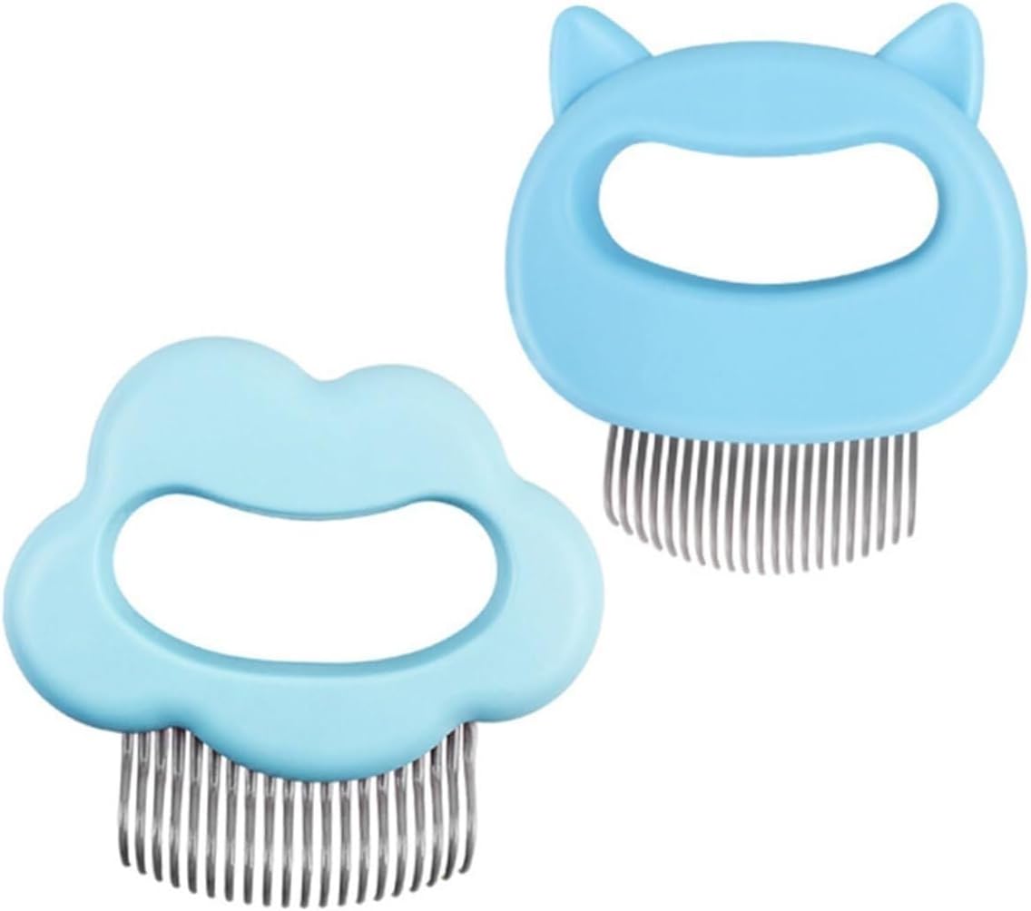 POLGDW 2pcs Pet Comb Cat Comb for Removing Matted Fur Cat Slicker Brush Cat Hair Comb Pet Hair Brush Cat Grooming Supplies Pet Brush Cleaning Combs Grooming Comb Portable Abs Beauty Comb