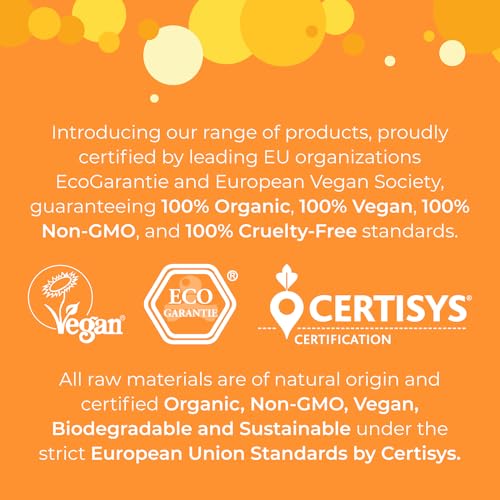 Image of Rinse Aid - EcoGarantie Certified, 100% Plant-Based Formula, Made with Organic Ingredients, Scented with Organic Orange Essential Oil - 16.9 fl oz (500 mL), Pack of 3