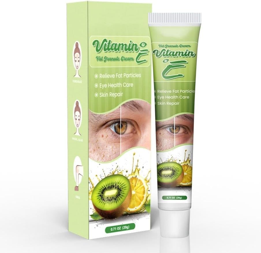 Crema con Vitamina E para la Eliminación de Milias: Cuidado Diario del Contorno de Ojos, Hidratante e Iluminadora, Calma y Refina la Piel — Apta para Hombres y Mujeres