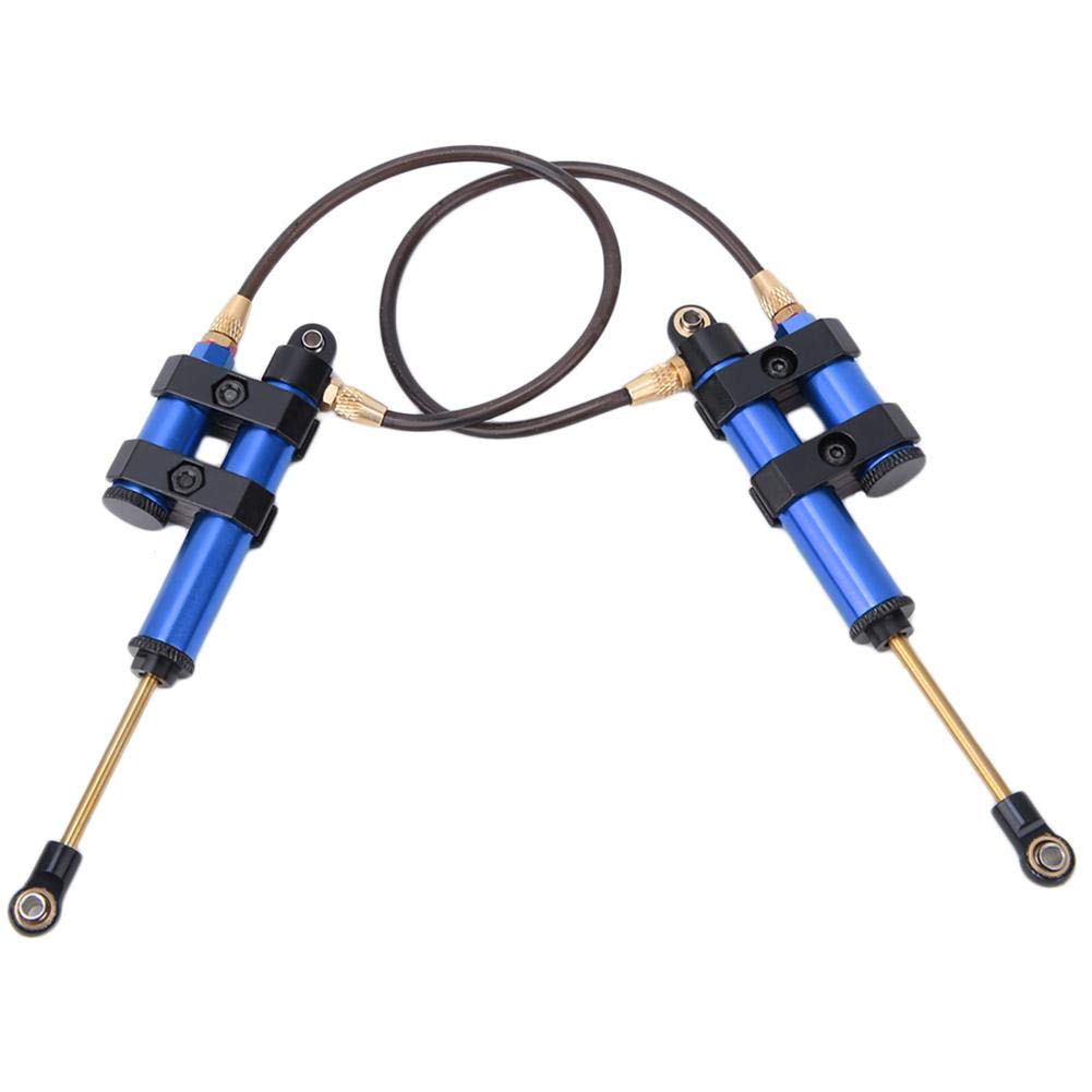 Lot de 2 amortisseurs RC en métal avec ressort compatibles avec voiture SCX10 D90 TRX4 1/10 RC (110 mm, bleu Lot de 2 amortisseurs RC en métal avec ressort compatibles avec voiture SCX10 D90 TRX4 1/10 RC (110 mm, bleu