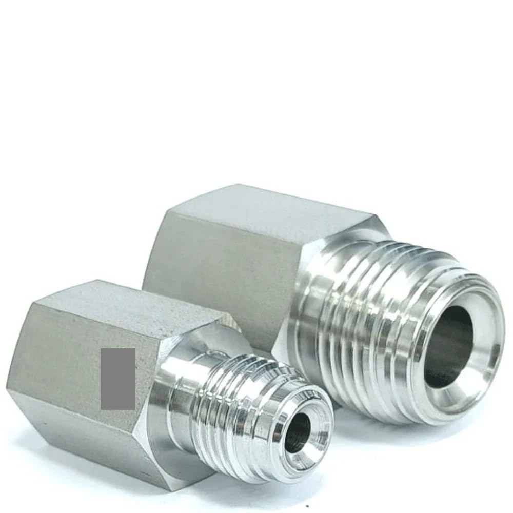 1/4" NPT Female To 1/2" VCR Male SUS316L Stainless Steel Pipe Fitting Coupler Connector