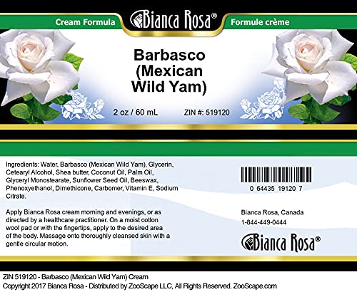 Bianca Rosa Barbasco (Mexican Wild Yam) Cream (2 oz, ZIN: 519120)