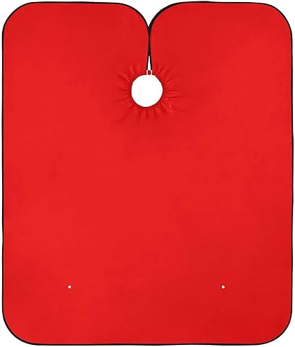 Navajo White Barber Cloth Waterproof Cape Washing Hair, Home Barber Cape 64.9 In x 55.1 In