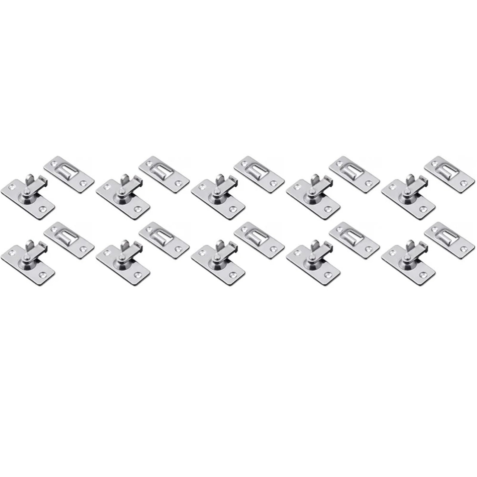 BPABDEITR Steel 90 Degree Door Lock Latch for Barn Cabinet 2/4/10 Pcs