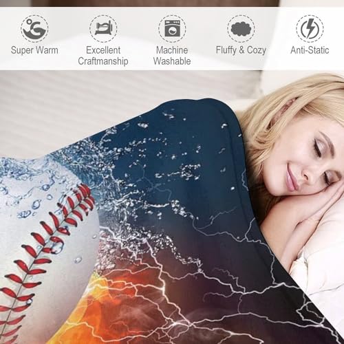 Manta de béisbol polar infantil y adulto para cama de cuatro estaciones 6