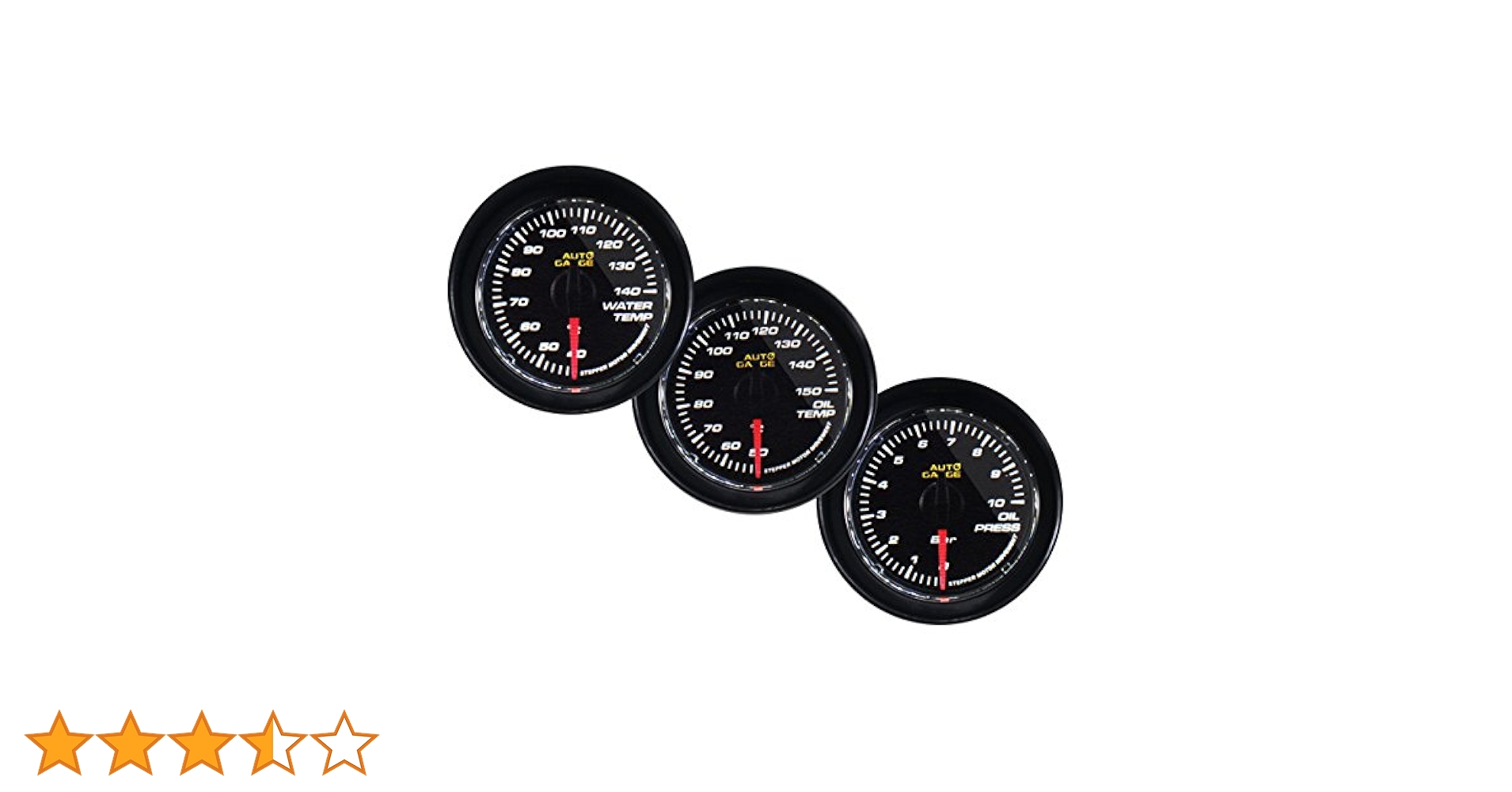オートゲージ 52φ 3連メーター 油温計 油圧計 水温計 楽天市場】オートゲージ 3点セット 水温+油温+油圧計 SM 52Φ
