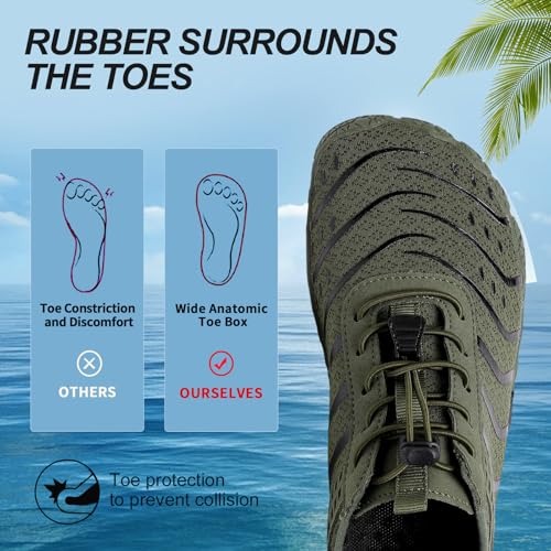 Image of Voyabarefoot Shoes for Women Men 2026 Upgrade Wide Toe Box Barefoot Hiking Sandals,Non-Slip Adjustable Water Shoes for Beach Walking Travel, Comfortable Slip On Walking Shoes