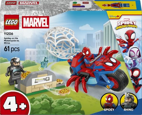 LEGO Spidey Spidey sur sa Moto Contre Rhino 11206