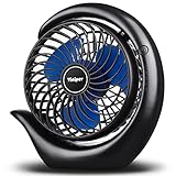 viniper Portable Rechargeable Fan, Small Desk Fan : 3 Speeds & 8-24 Hours Longer Working, 180°...