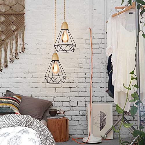 Pendant Light Cord - 32.8Ft Hanging Light Kit With Dimmable Switch Vintage Lamp Cord With Twisted Nylon Pendant Lights Socket E26 E27 For Pendant Lamp Farmhouse Lamp Cable Diy #TOP4