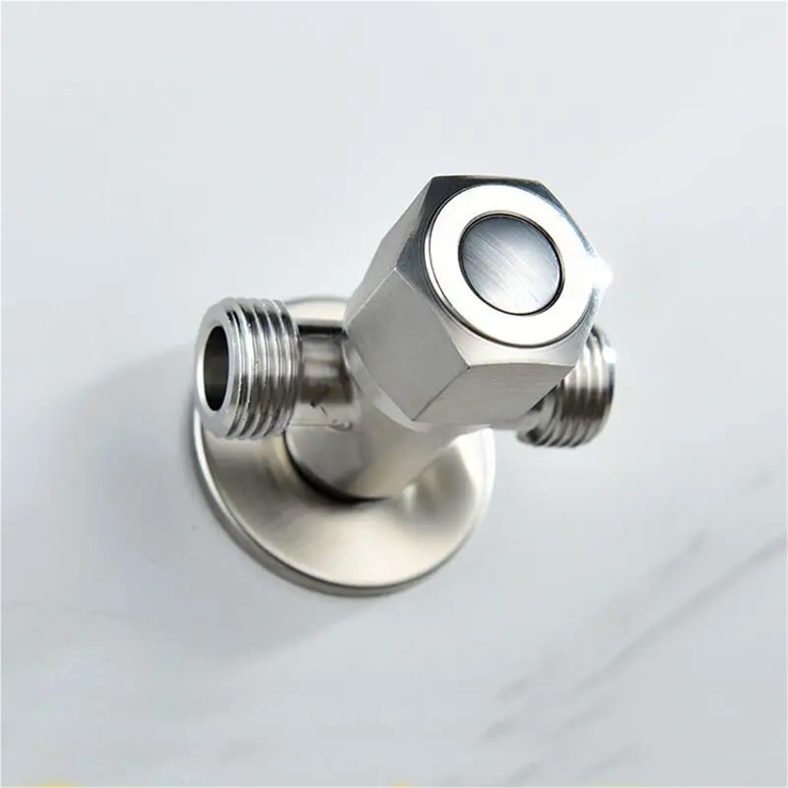Válvula de baño acero inoxidable, válvula ángulo bidireccional, entrada agua rosca G1/2, accesorios for grifos, 2 uds para bafieras y duchas