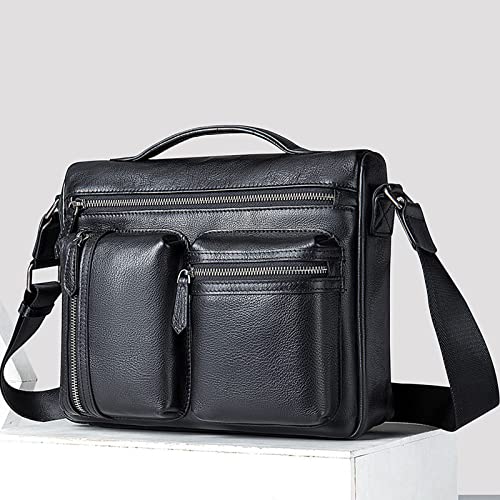 Mens Crossbody Messenger Bags Men's Crossbody Bag Casual Leather Waterproof Shoulder Bag for Work Business2
