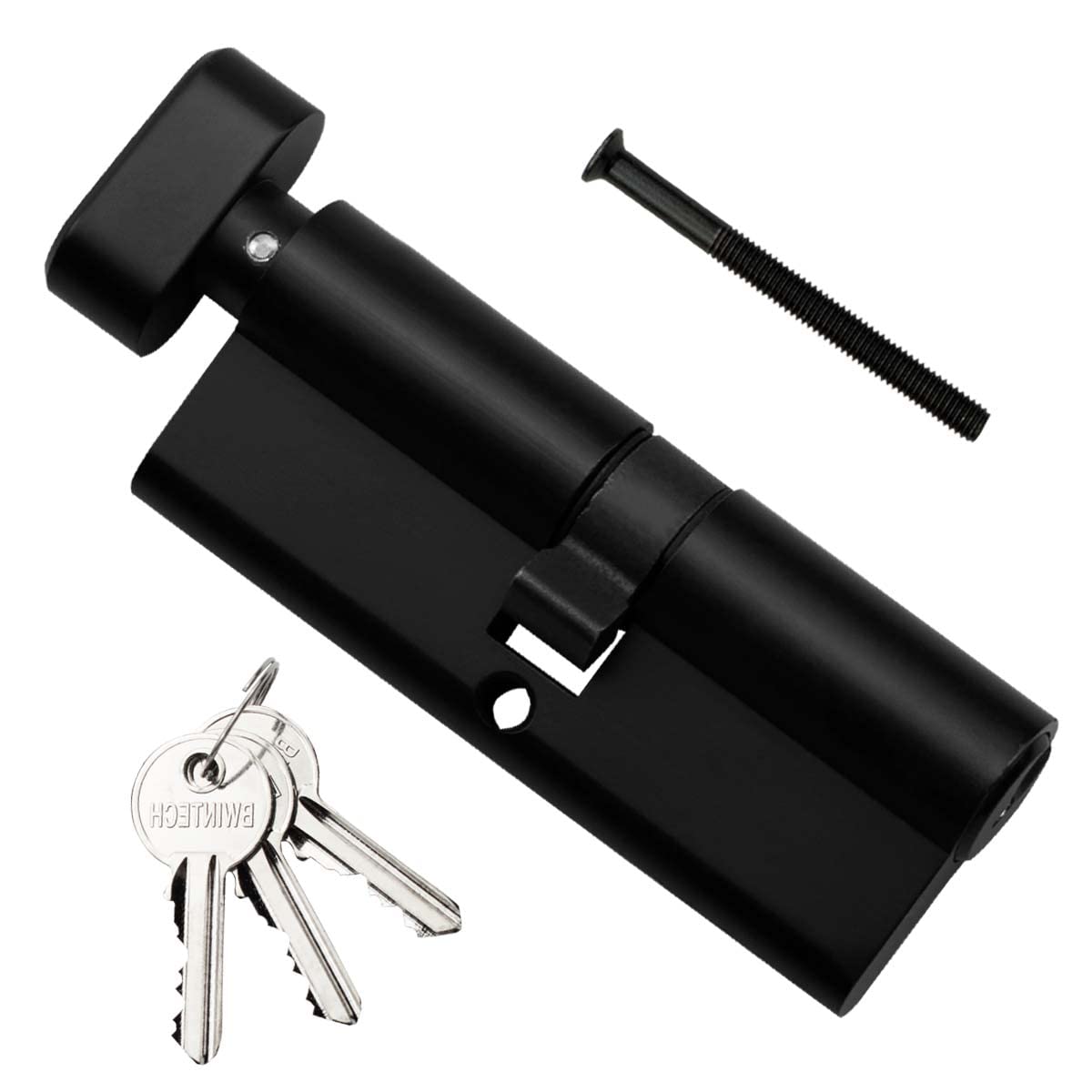 Buy Bwintech 90mm(45T/45) Black Euro Cylinder Lock,Door Barrel Lock