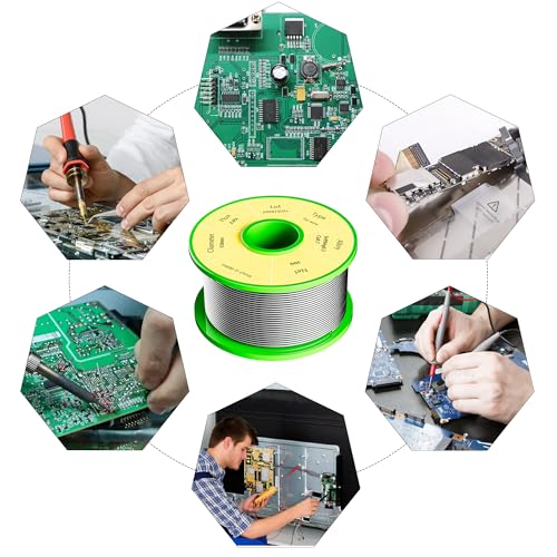 Image of Leffo Rosin Core Solder Wire for Electrical Soldering(0.8mm /50g) - Sn99 Ag0.3 Cu0.7