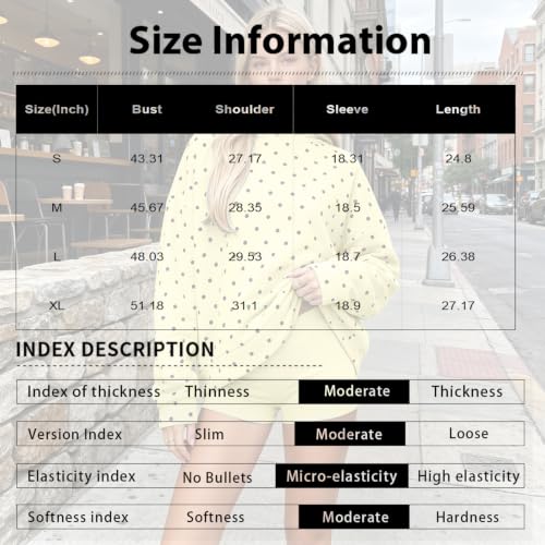 Polka Dot Hoodie Women Oversized Crewneck Sweatshirt Pullover Polka Dot Top - image 4