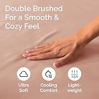 Vista 290 de King Fitted Bed Sheet - Bottom Single Fitted Sheet Only - Ultra-Soft Hotel Luxury Bedding w/ 8-16 Inch Deep Pockets - Breathable, Cooling & Wrinkle