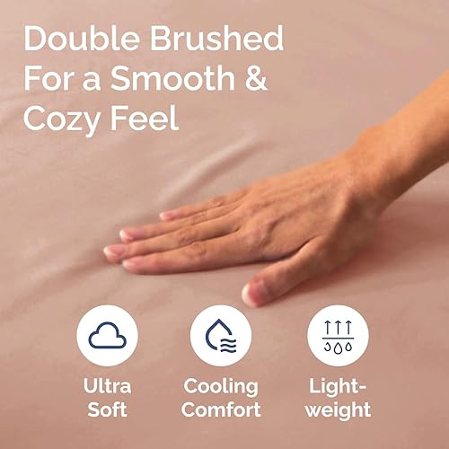 Miniatura 290 de King Fitted Bed Sheet - Bottom Single Fitted Sheet Only - Ultra-Soft Hotel Luxury Bedding w/ 8-16 Inch Deep Pockets - Breathable, Cooling & Wrinkle