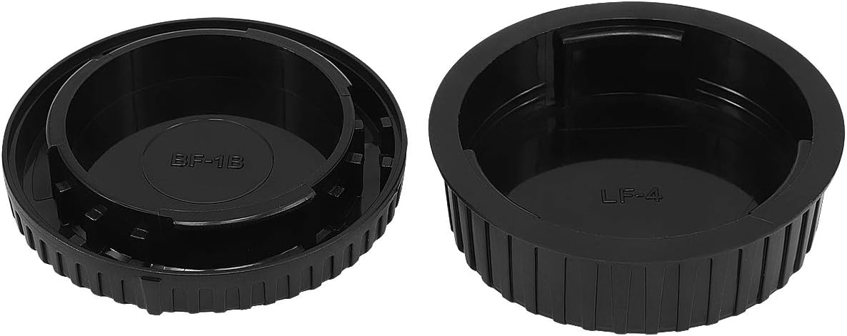 Haoge Camera Body Cap and Rear Lens Cap Cover Kit for Nikon F Mount Camera Lens Such as D4S D5 D6 D40X D600 D610 D750 D800 D800E D810 D810A D850 D3300 D3400 D3500 D5300 D5500 D5600 D7100 D7200 D7500