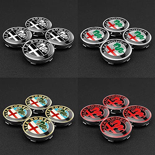 DBFDAQ 4 Tappi Coprimozzi Centrale, per Alfa Romeo...