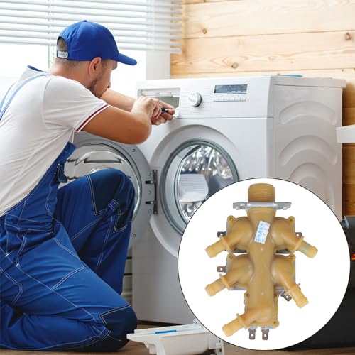 Électrovanne de rechange pour lave-linge à tambour entrée d'eau CC 12V haut débit - 3